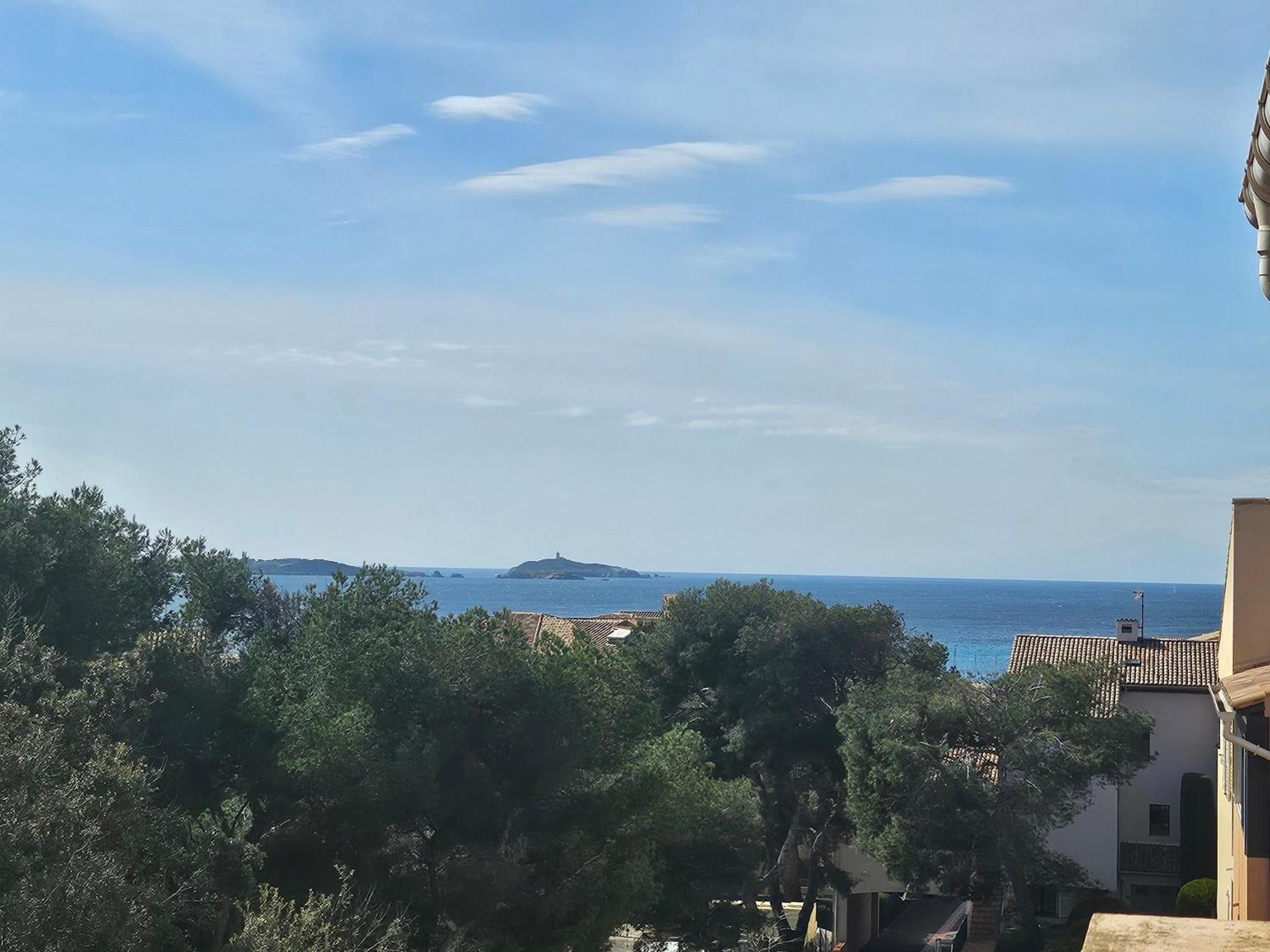 Domaine De La Coudouliere, T2 Climatise Terrasse Vue Mer Sans Vis A Vis Plage A 100M Six-Fours-les-Plages Pokój zdjęcie