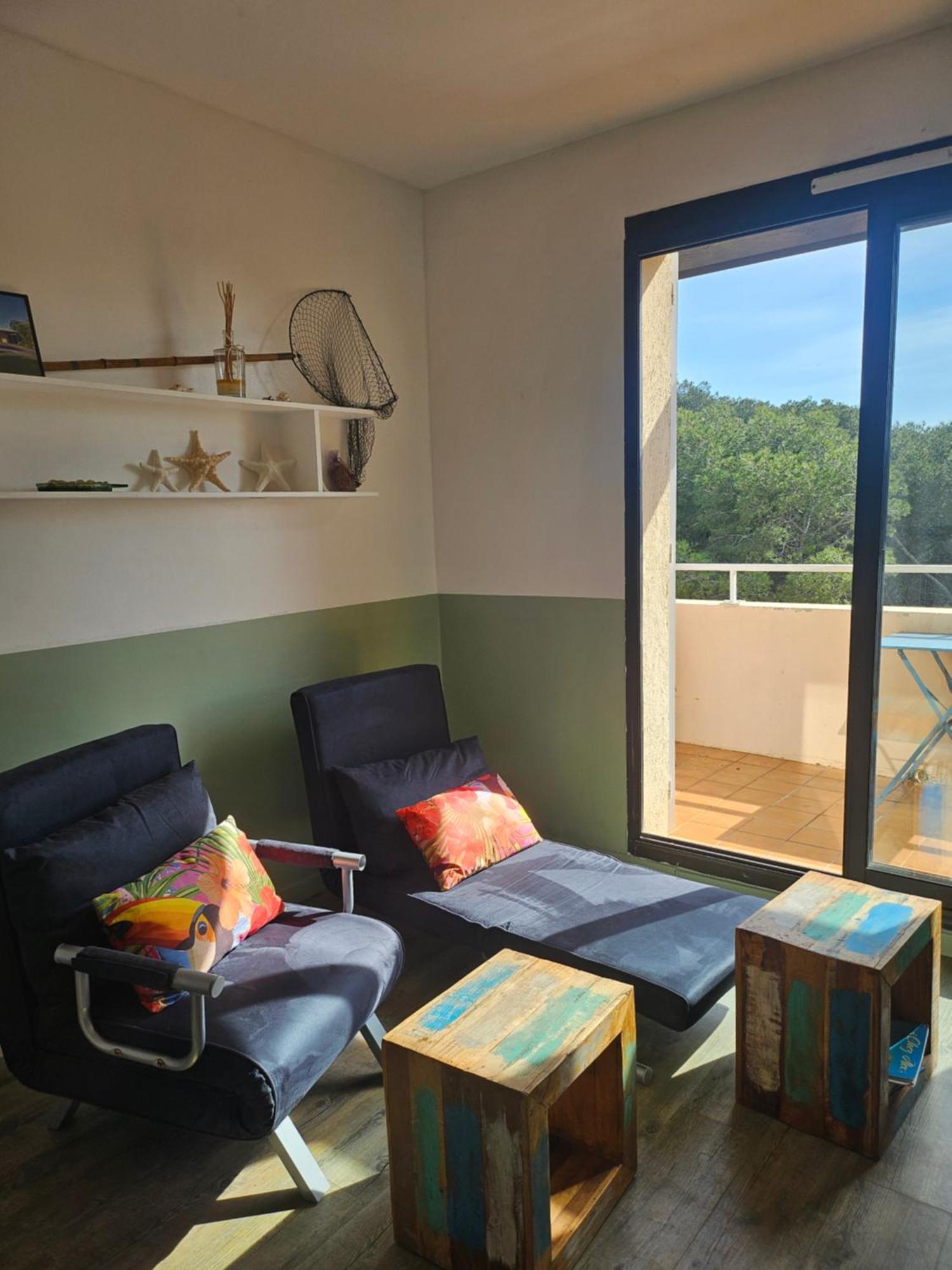 Domaine De La Coudouliere, T2 Climatise Terrasse Vue Mer Sans Vis A Vis Plage A 100M Six-Fours-les-Plages Pokój zdjęcie