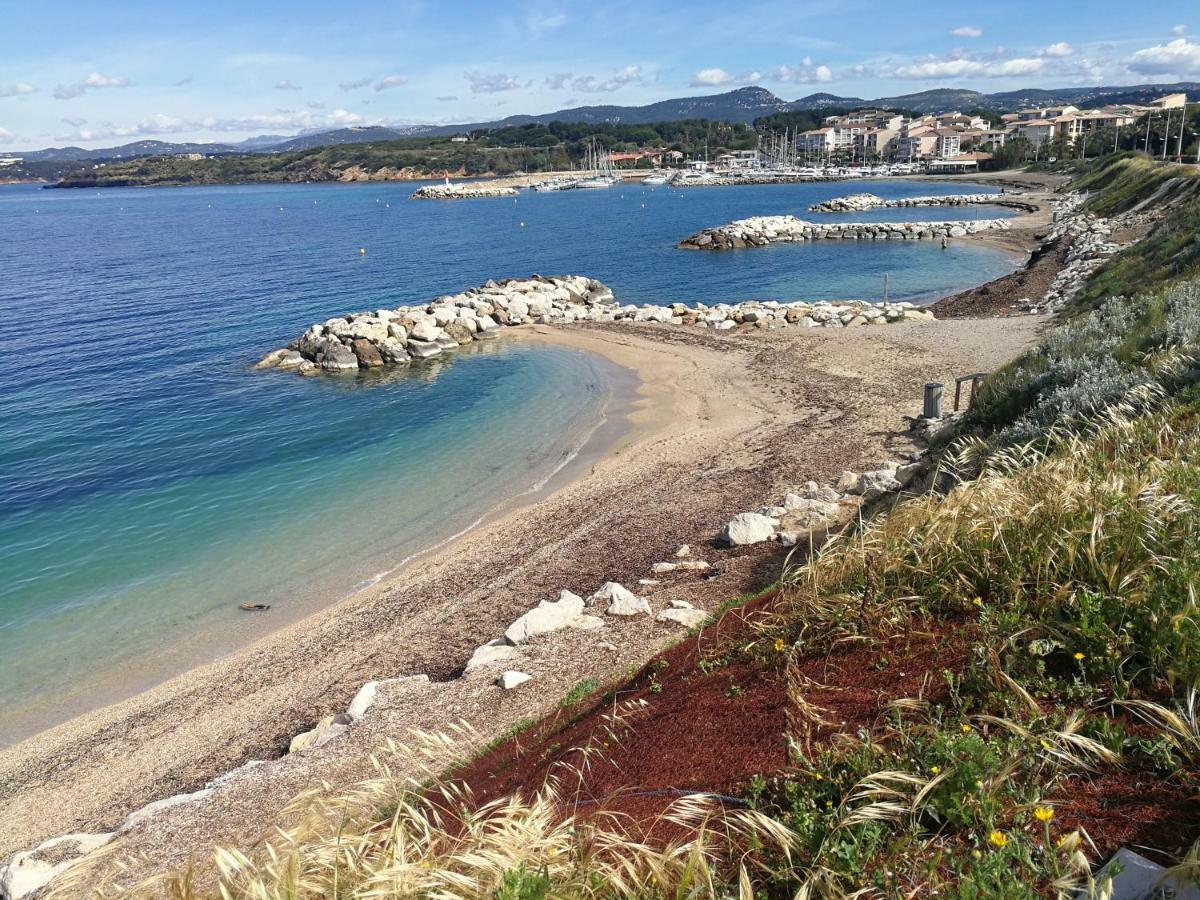 Domaine De La Coudouliere, T2 Climatise Terrasse Vue Mer Sans Vis A Vis Plage A 100M Six-Fours-les-Plages Zewnętrze zdjęcie
